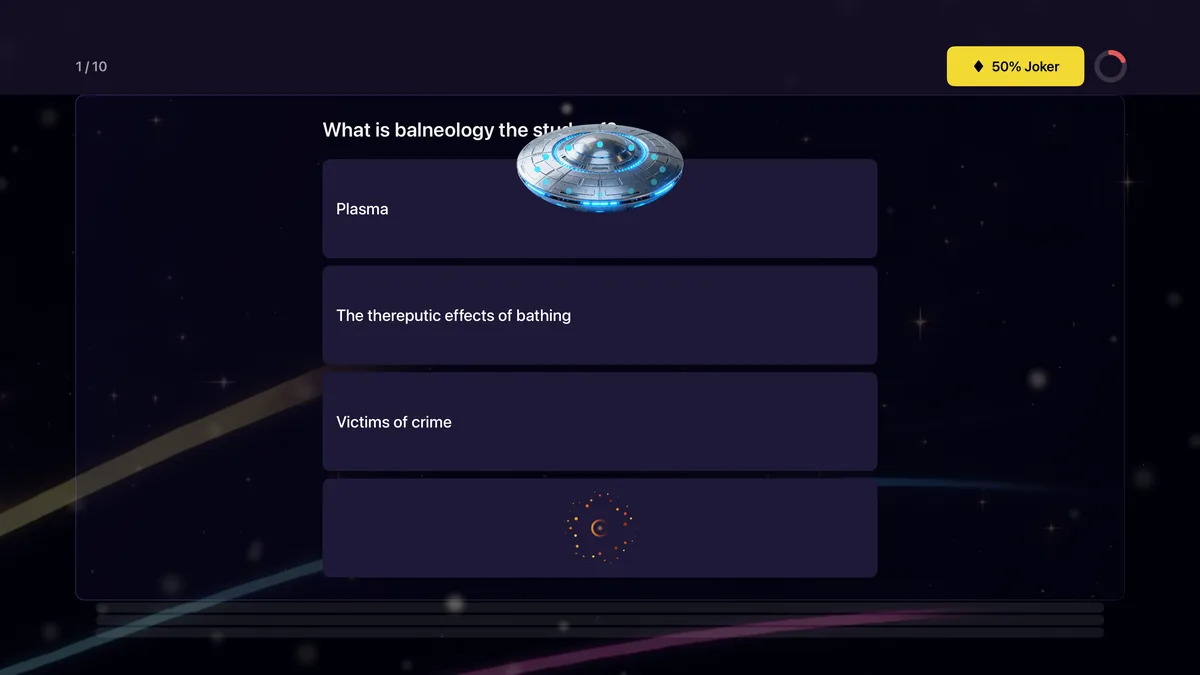 UFO Joker appearing on the question screen